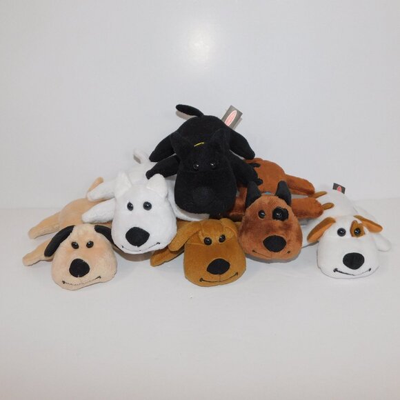 Melissa & Doug Lot 6 Plush Dogs Puppy Pursuit Doggy Detectives Replacement 6" - Picture 1 of 2